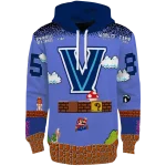 customized villanova wildcats mario blue black hoodie best selling