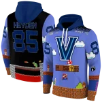 customized villanova wildcats mario blue black hoodie best selling