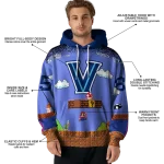 customized villanova wildcats mario blue black hoodie best selling