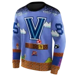 customized villanova wildcats mario blue black hoodie best selling