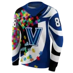 customized villanova wildcats puzzle pieces navy hoodie best selling