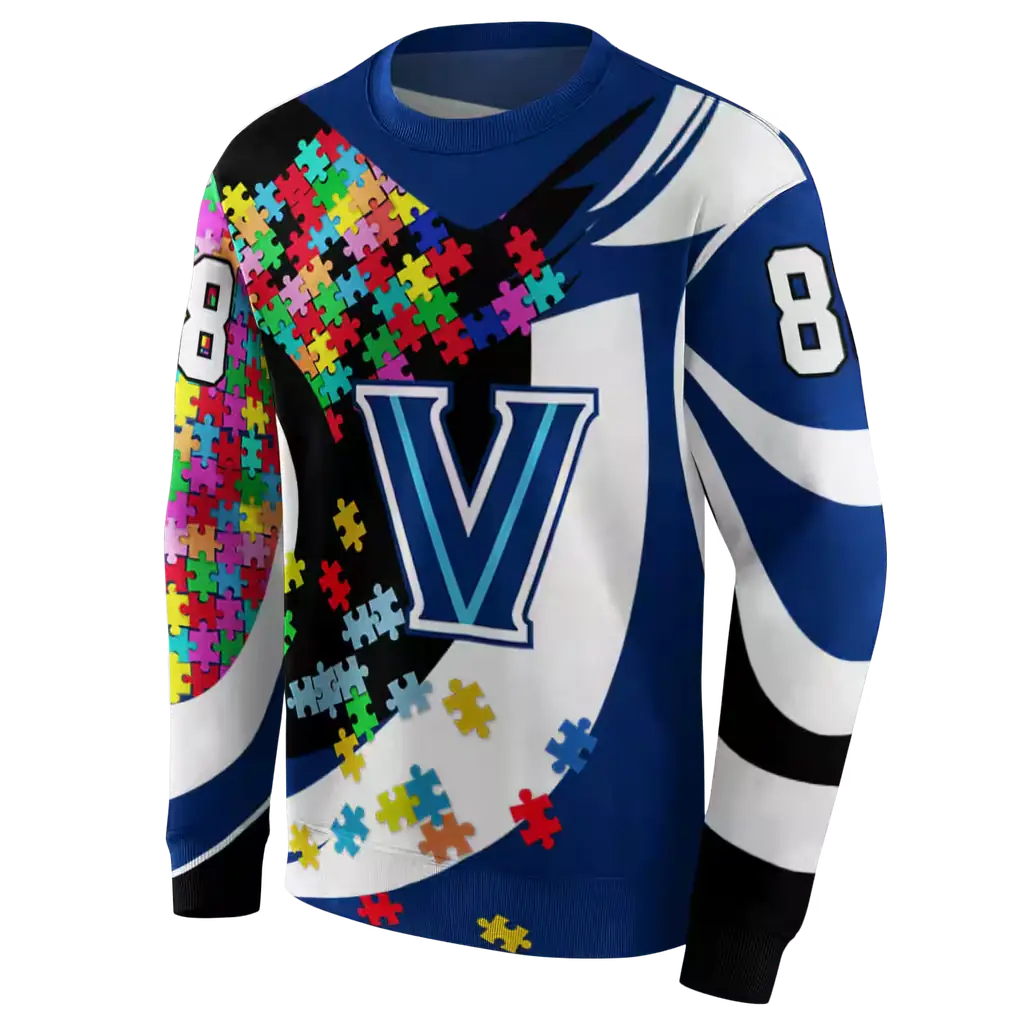 customized villanova wildcats puzzle pieces navy hoodie new arrival customized villanova wildcats puzzle pieces navy hoodie new arrival