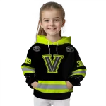 customized villanova wildcats safety motif black neon green hoodie best selling