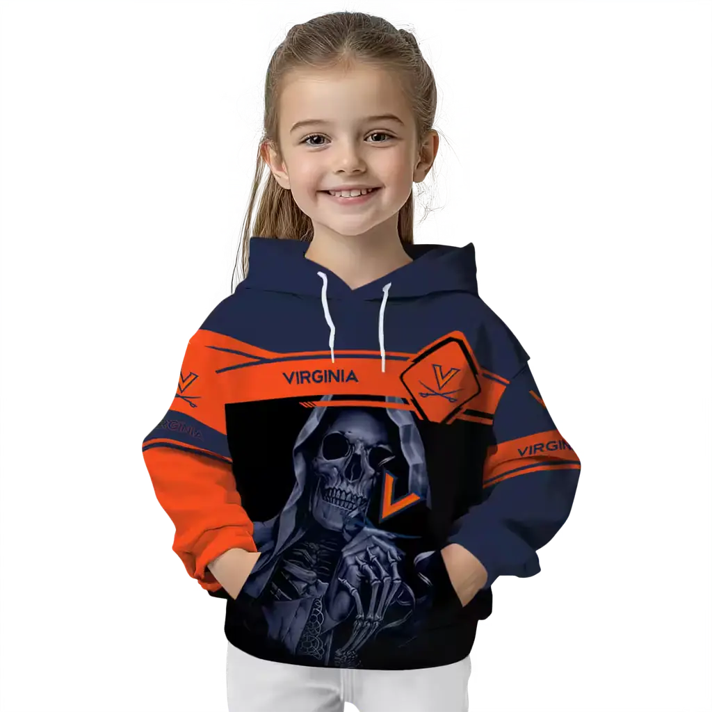 customized virginia cavaliers grim reaper blue black hoodie top rated customized virginia cavaliers grim reaper blue black hoodie top rated