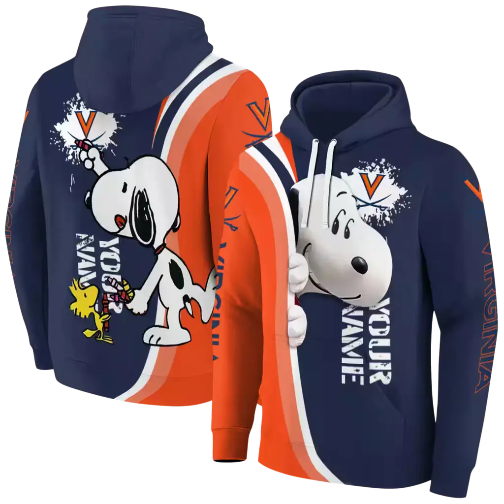 customized virginia cavaliers peeking snoopy blue hoodie fashion forward customized virginia cavaliers peeking snoopy blue hoodie fashion forward
