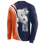customized virginia cavaliers peeking snoopy blue hoodie best selling