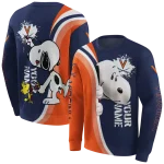 customized virginia cavaliers peeking snoopy blue hoodie best selling