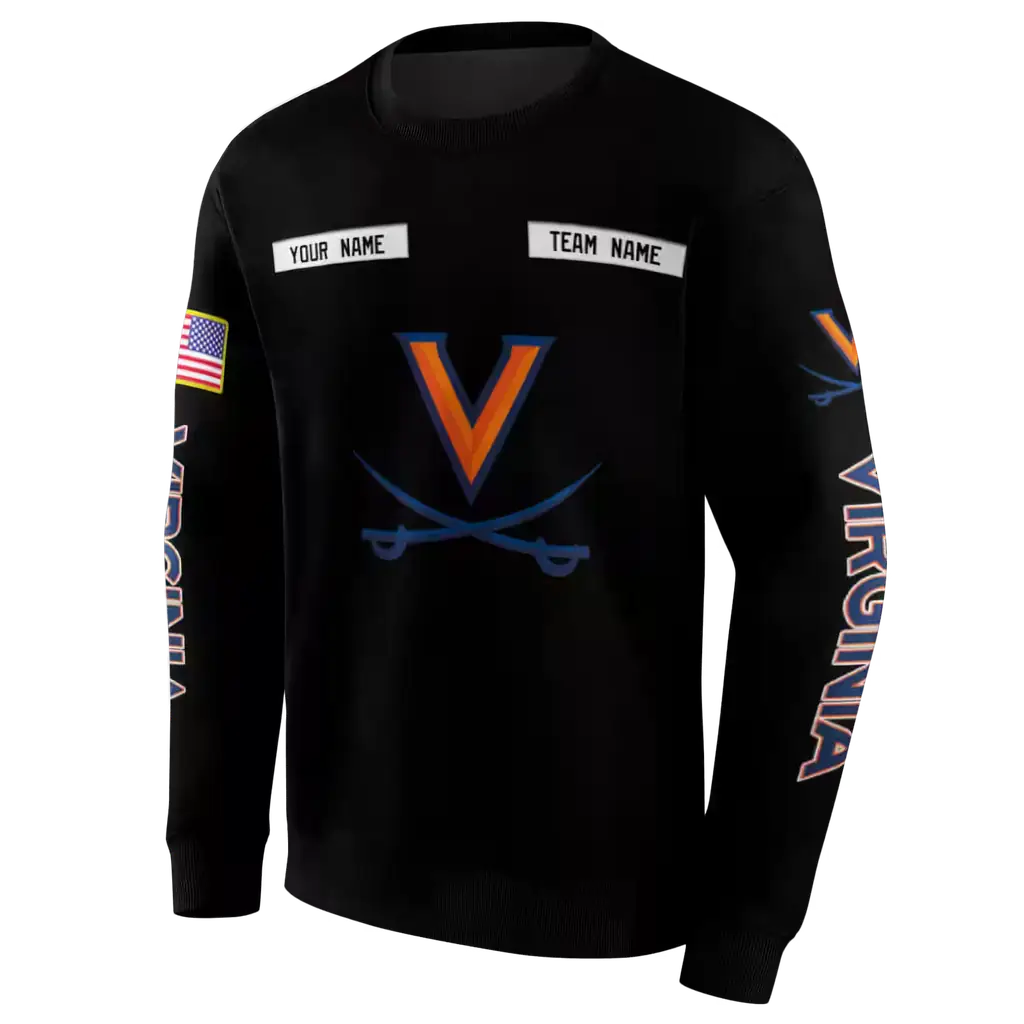 customized virginia cavaliers punisher skull black hoodie new arrival customized virginia cavaliers punisher skull black hoodie new arrival