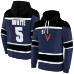 customized virginia cavaliers striped pattern blue hoodie best selling