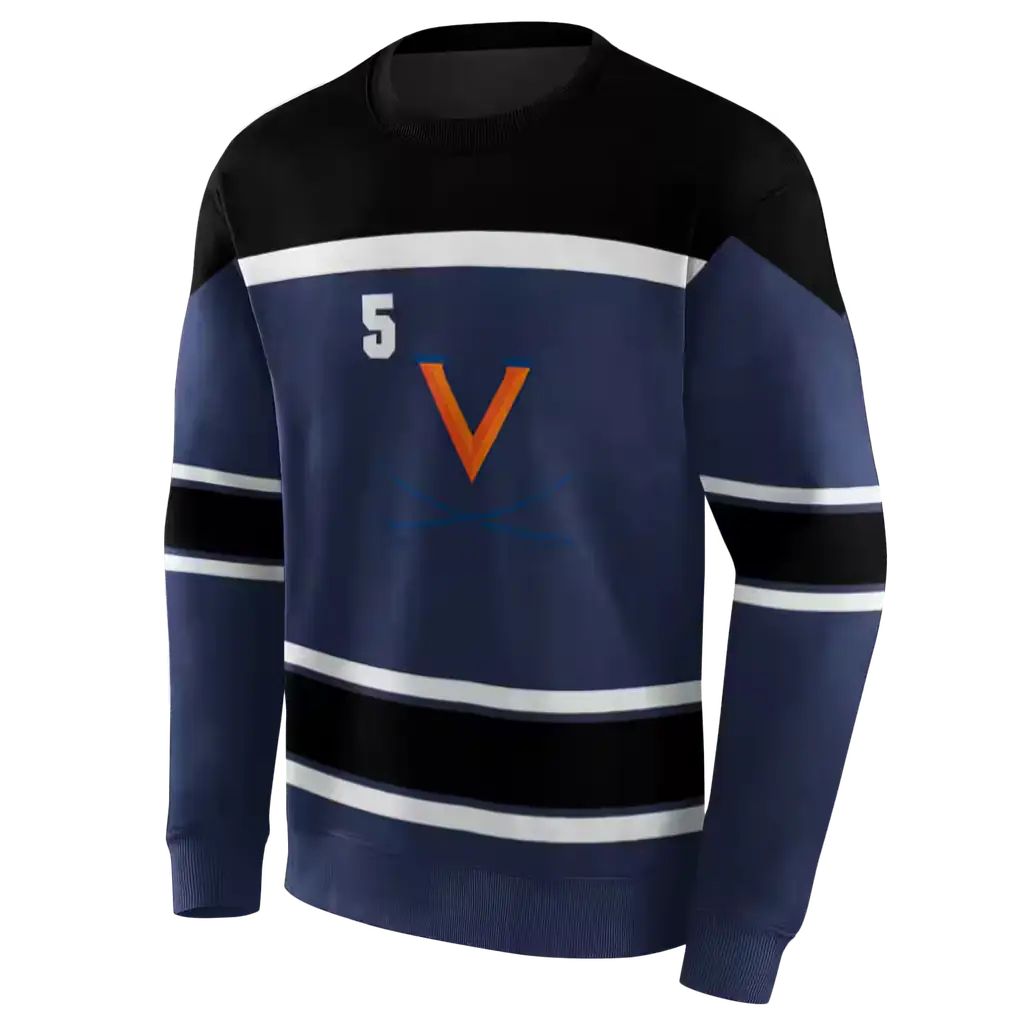 customized virginia cavaliers striped pattern blue hoodie new arrival customized virginia cavaliers striped pattern blue hoodie new arrival