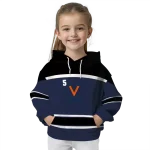 customized virginia cavaliers striped pattern blue hoodie best selling