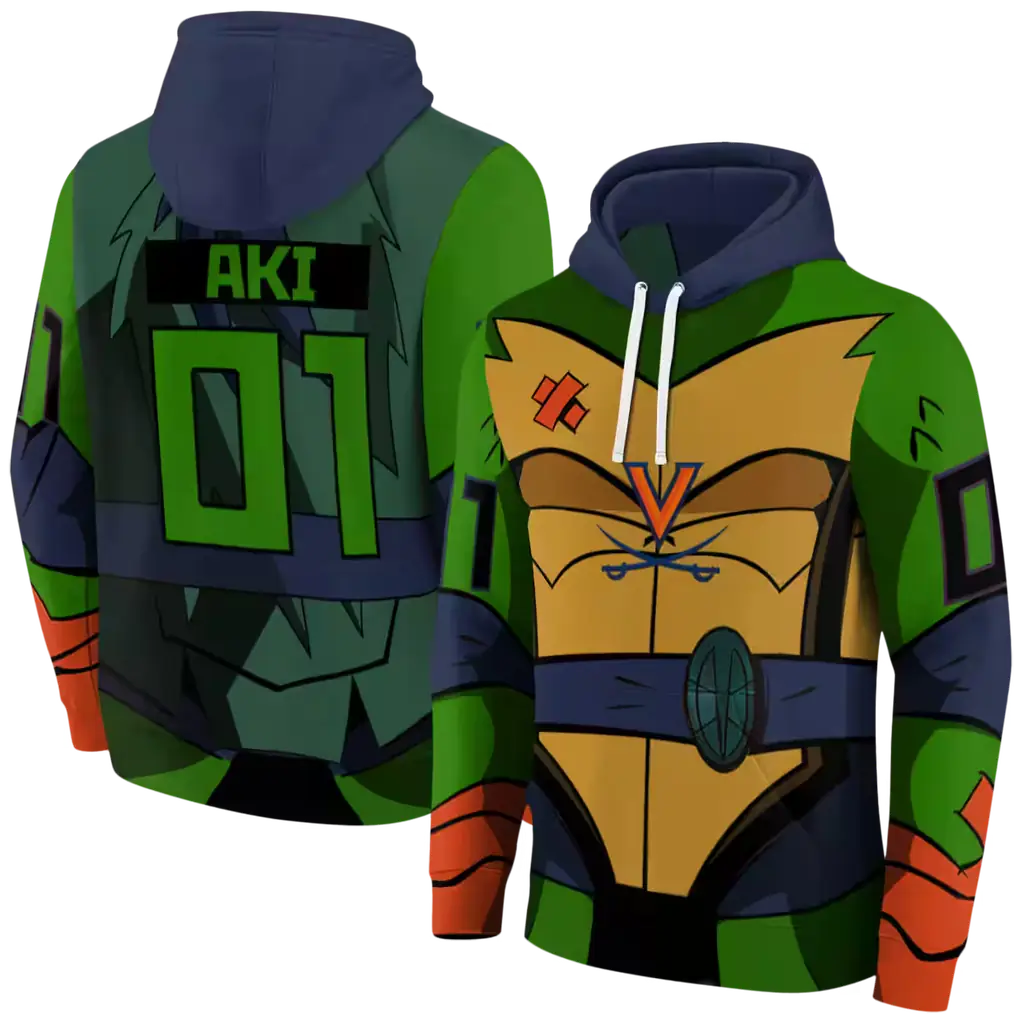 customized virginia cavaliers superhero armor blue green hoodie fashion forward customized virginia cavaliers superhero armor blue green hoodie fashion forward