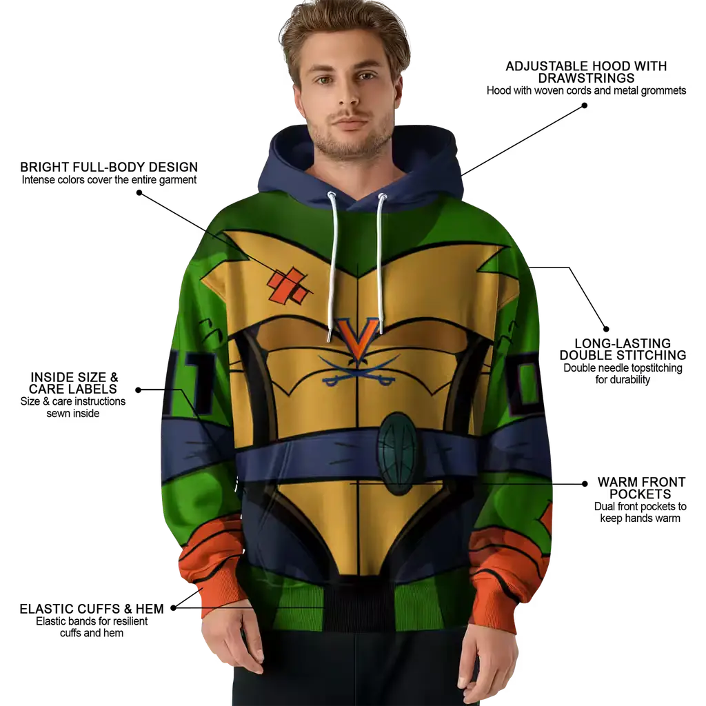 customized virginia cavaliers superhero armor blue green hoodie latest model customized virginia cavaliers superhero armor blue green hoodie latest model