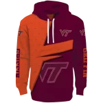 customized virginia tech hokies abstract shape maroon hoodie best selling