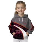 customized virginia tech hokies hexagonal mesh maroon black gray hoodie best selling