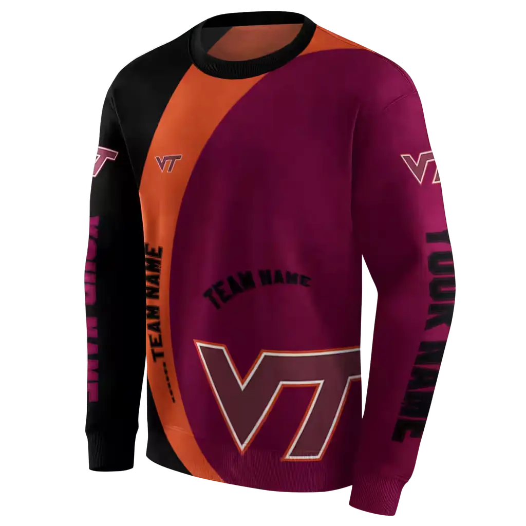 customized virginia tech hokies minimalist design maroon black hoodie new arrival customized virginia tech hokies minimalist design maroon black hoodie new arrival