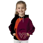 customized virginia tech hokies minimalist design maroon black hoodie best selling