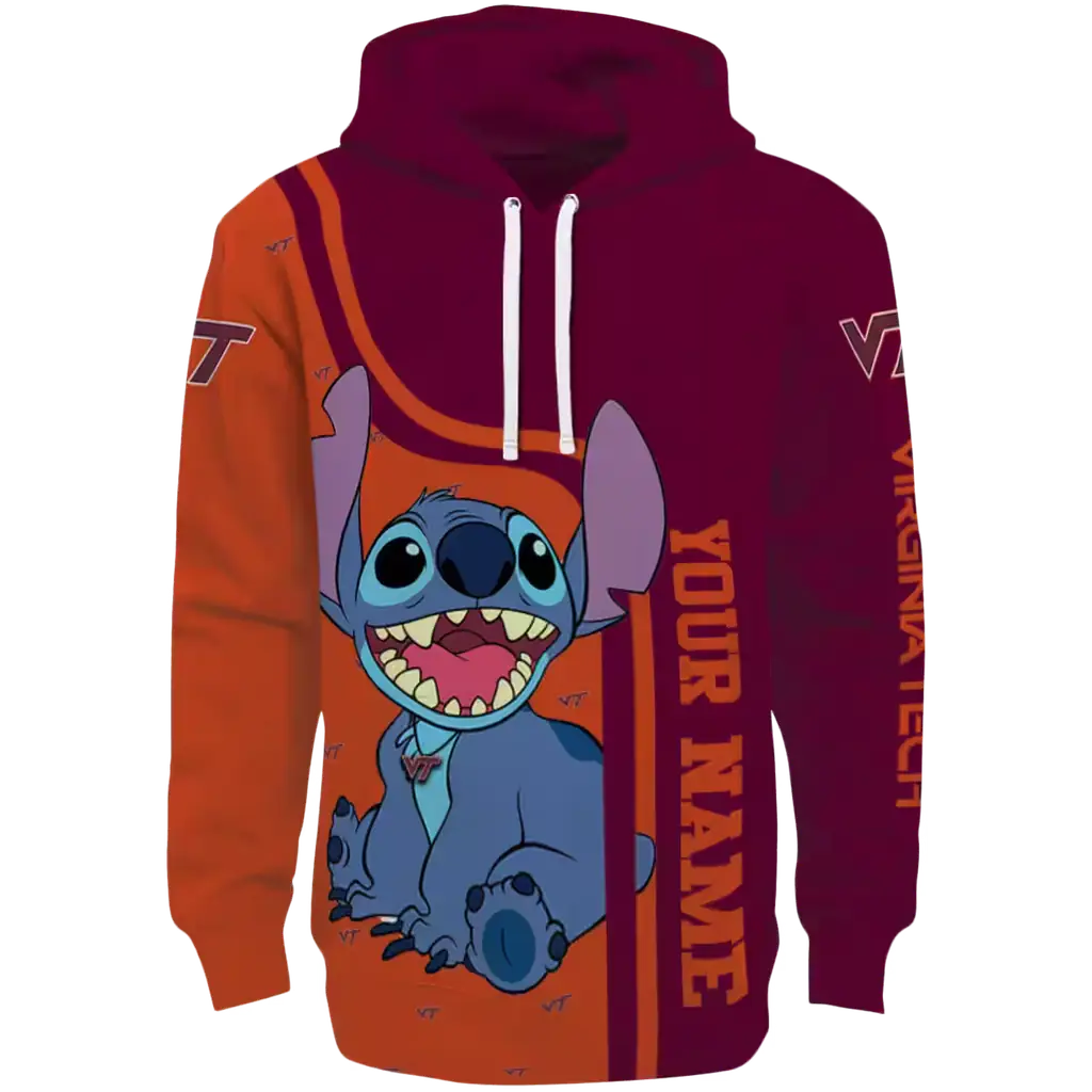 customized virginia tech hokies stitch maroon hoodie best selling customized virginia tech hokies stitch maroon hoodie best selling