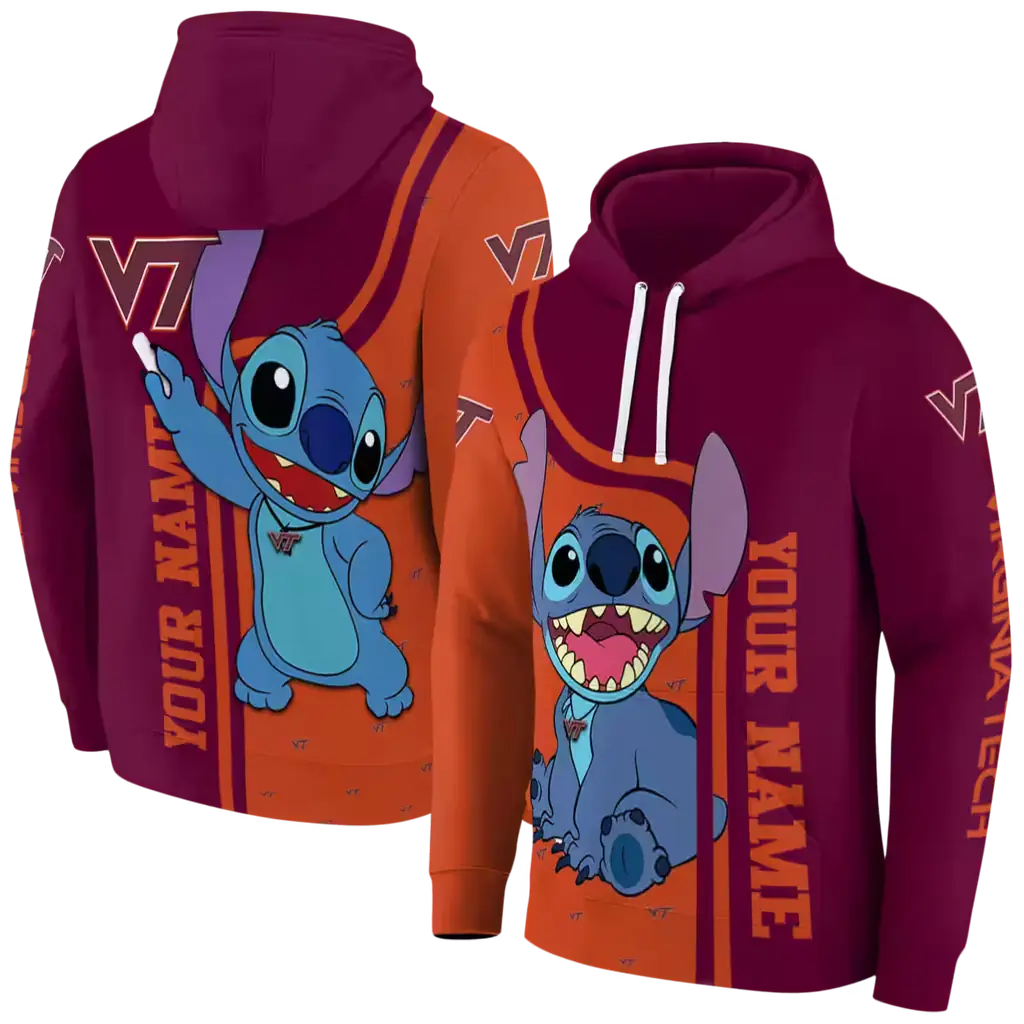 customized virginia tech hokies stitch maroon hoodie fashion forward customized virginia tech hokies stitch maroon hoodie fashion forward