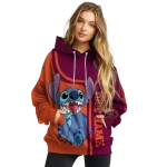 customized virginia tech hokies stitch maroon hoodie best selling