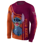 customized virginia tech hokies stitch maroon hoodie best selling