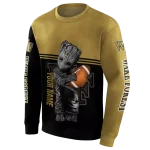 customized wake forest demon deacons baby groot gold black hoodie best selling