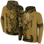 customized wake forest demon deacons deer silhouette gold hoodie best selling