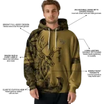 customized wake forest demon deacons deer silhouette gold hoodie best selling
