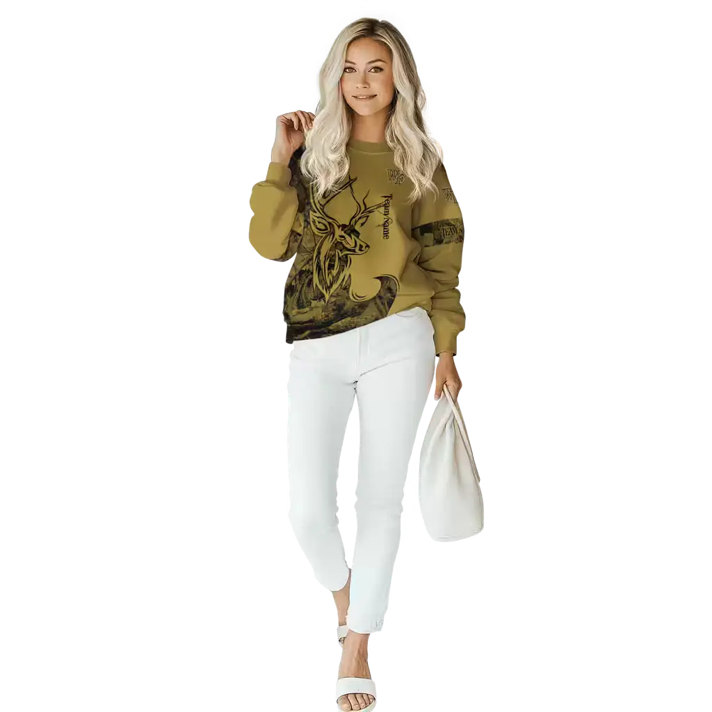 customized wake forest demon deacons deer silhouette gold hoodie trendy customized wake forest demon deacons deer silhouette gold hoodie trendy