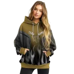 customized wake forest demon deacons flame design gold hoodie best selling