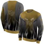 customized wake forest demon deacons flame design gold hoodie best selling