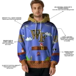 customized wake forest demon deacons mario blue black hoodie best selling