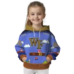 customized wake forest demon deacons mario blue black hoodie best selling