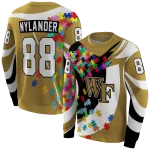 customized wake forest demon deacons puzzle pieces gold hoodie best selling