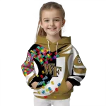 customized wake forest demon deacons puzzle pieces gold hoodie best selling