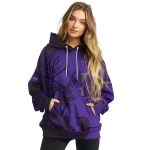 customized washington huskies deer silhouette purple hoodie best selling