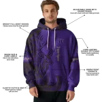 customized washington huskies deer silhouette purple hoodie best selling