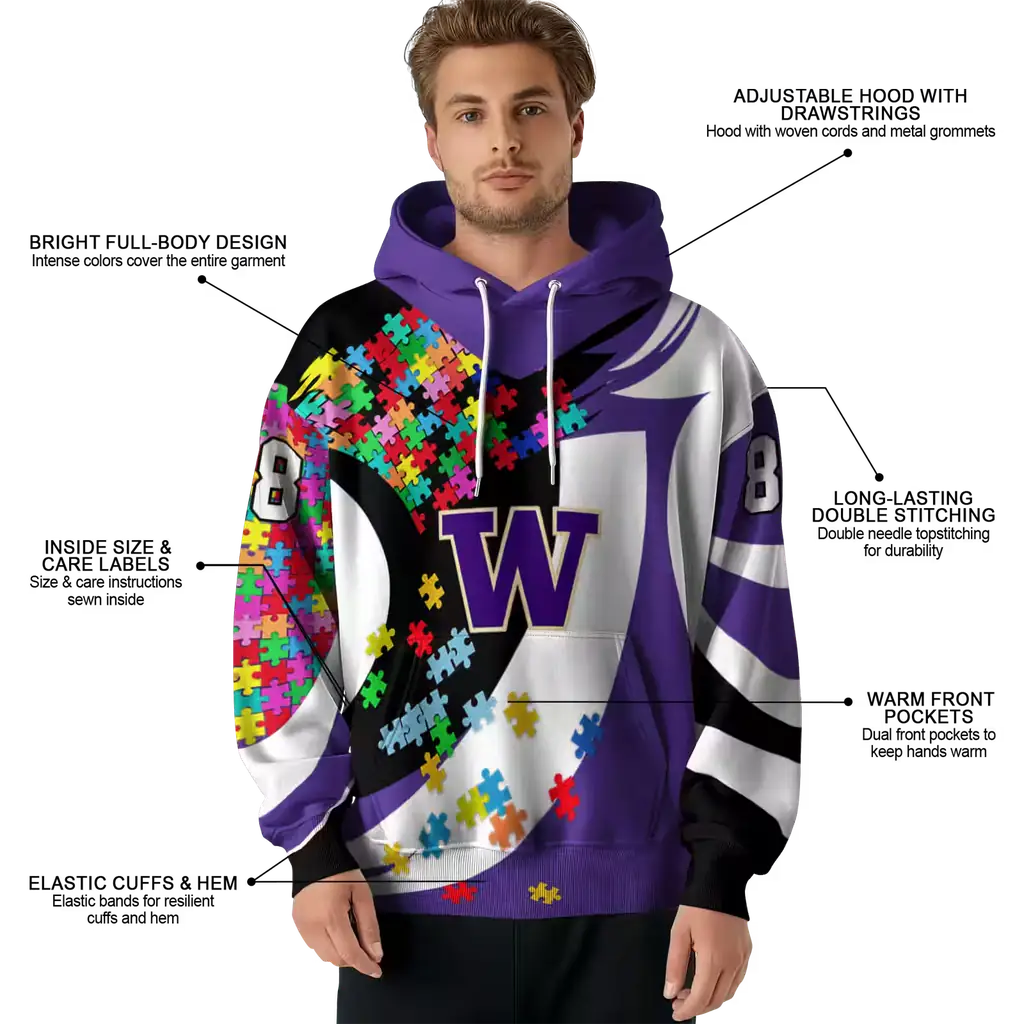 customized washington huskies puzzle pieces purple hoodie latest model customized washington huskies puzzle pieces purple hoodie latest model