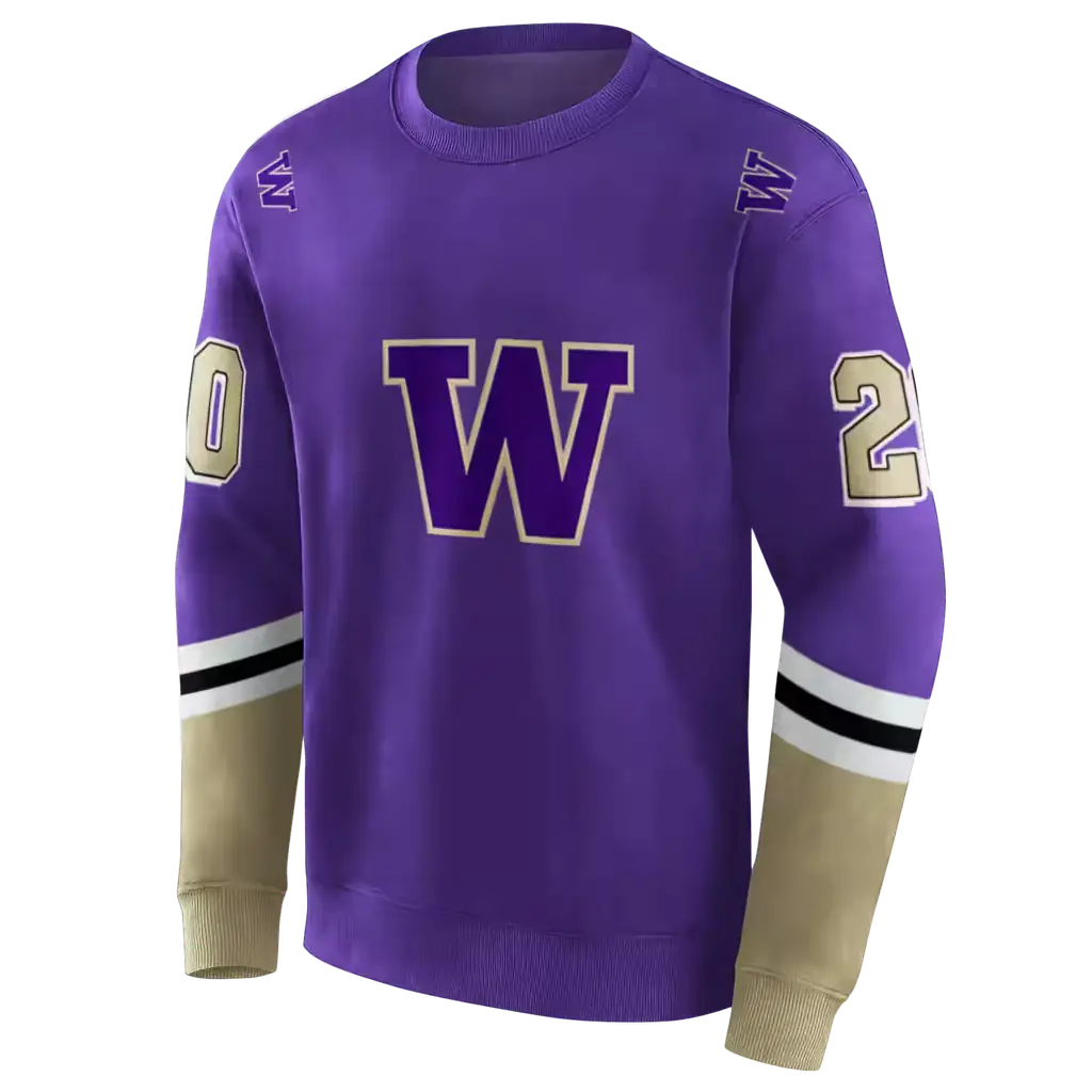 customized washington huskies striped sleeves purple hoodie new arrival customized washington huskies striped sleeves purple hoodie new arrival
