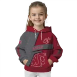 customized washington state cougars abstract shape crimson hoodie best selling