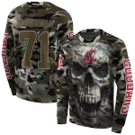 customized washington state cougars camo skull hoodie best selling