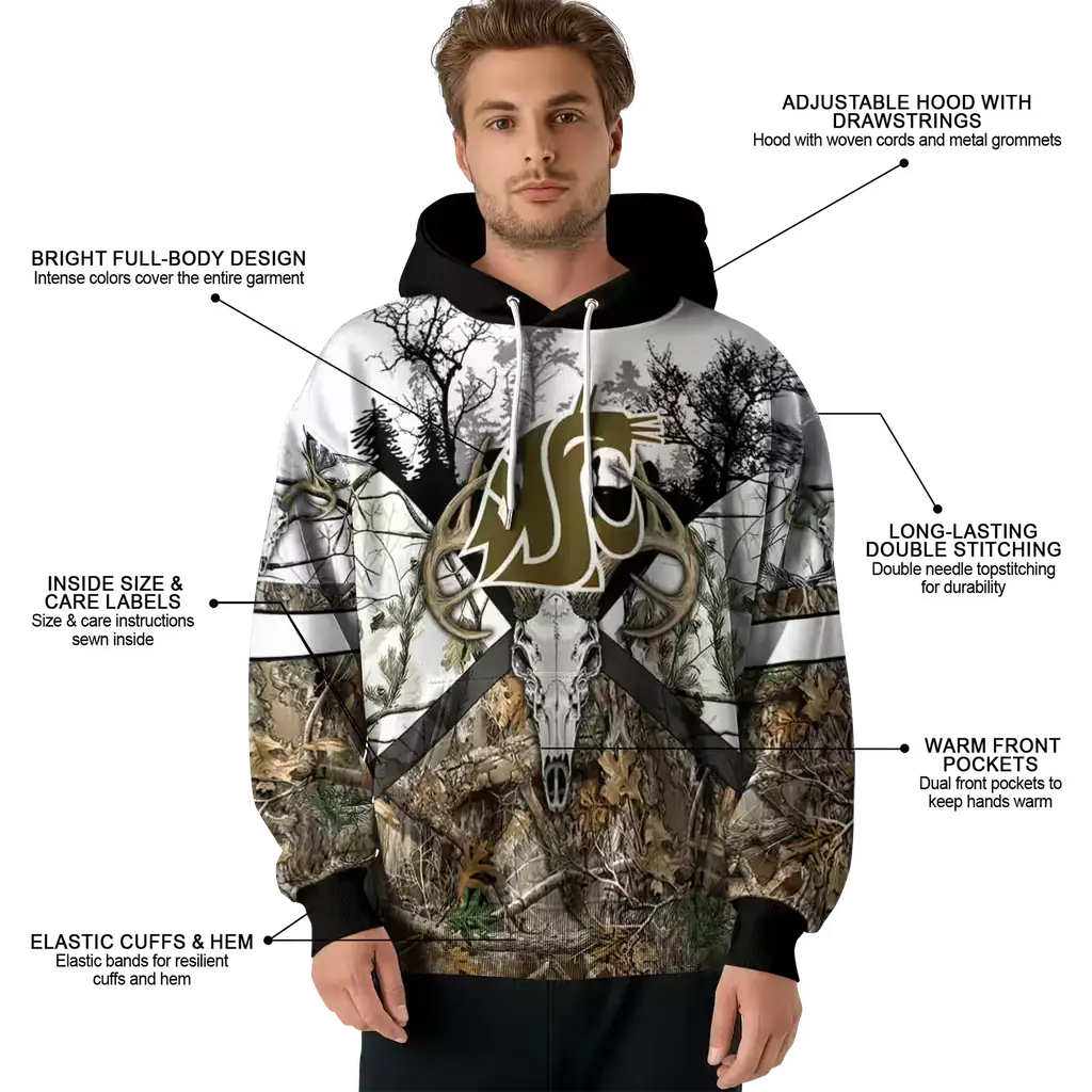 customized washington state cougars forest silhouette hoodie latest model customized washington state cougars forest silhouette hoodie latest model