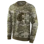 customized washington state cougars military style hoodie best selling