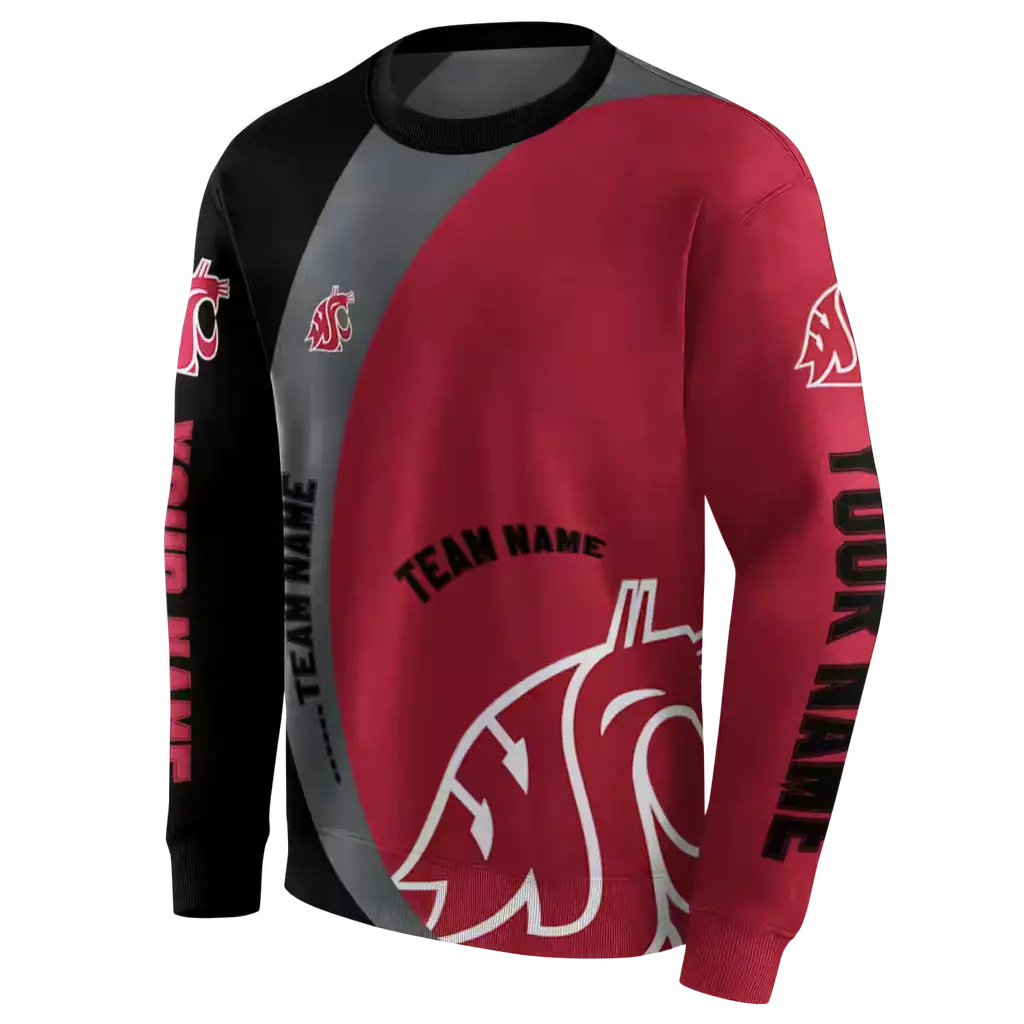 customized washington state cougars minimalist design crimson black hoodie new arrival customized washington state cougars minimalist design crimson black hoodie new arrival