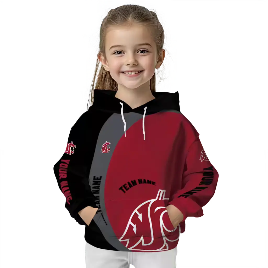 customized washington state cougars minimalist design crimson black hoodie top rated customized washington state cougars minimalist design crimson black hoodie top rated