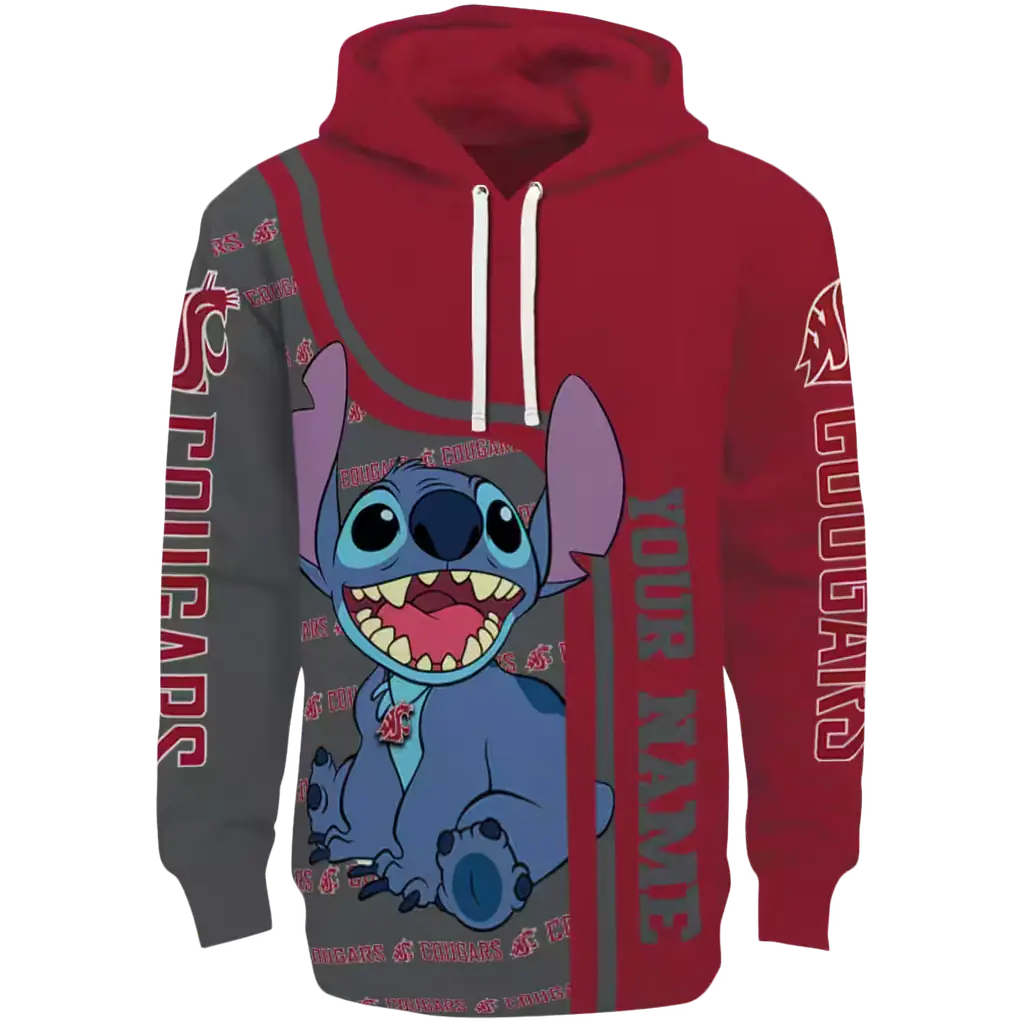 customized washington state cougars stitch crimson hoodie best selling customized washington state cougars stitch crimson hoodie best selling