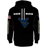customized west virginia mountaineers punisher skull black hoodie best selling
