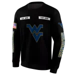 customized west virginia mountaineers punisher skull black hoodie best selling