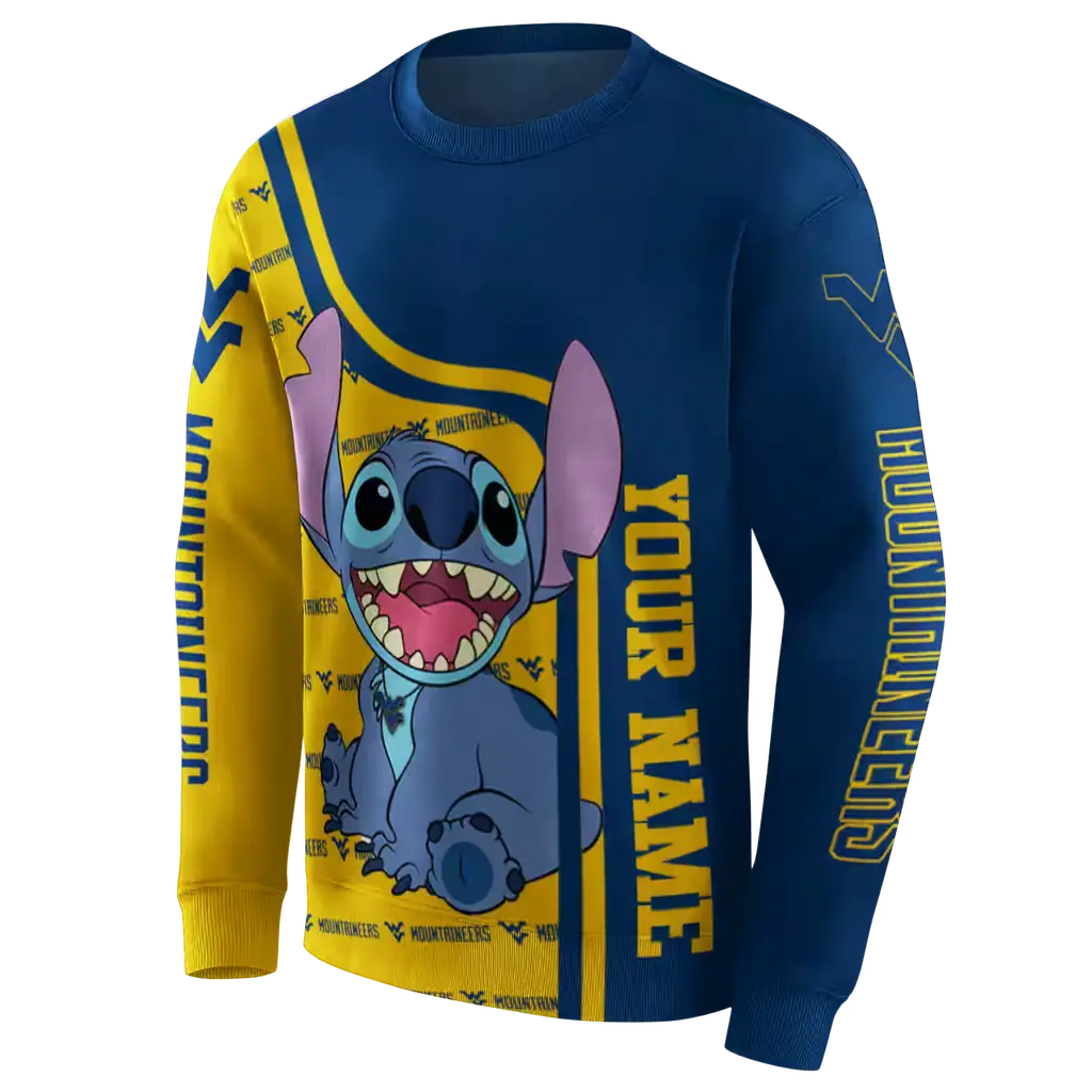customized west virginia mountaineers stitch blue hoodie new arrival customized west virginia mountaineers stitch blue hoodie new arrival