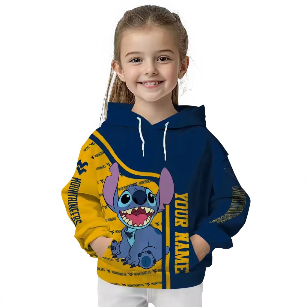 customized west virginia mountaineers stitch blue hoodie top rated customized west virginia mountaineers stitch blue hoodie top rated